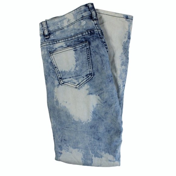 Diamond Stash Women Blue Regular Fit Medium Wash Distressed Skinny Jeans Size 7‎ - Picture 2 of 6